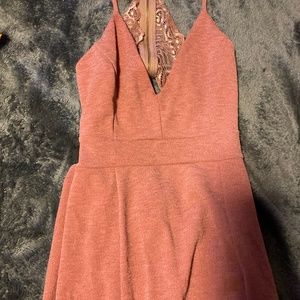 pink sparkly gown size small